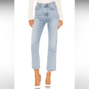 Agolde Pinch Waist High Rise Kick in Riptide